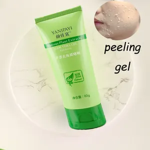 Gel nettoyant pour la peau, étiquette privée, biologique, blanchissant, Gel exfoliant à l'aloe Vera, gommage pour le visage, 2019
