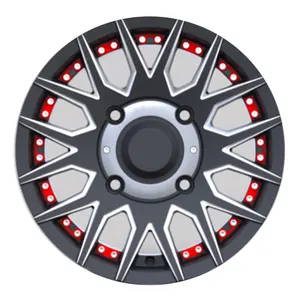 Hot sale cast off-road wheels 15 inch machine face hardware connection road 6061 aluminum alloy wheel rim