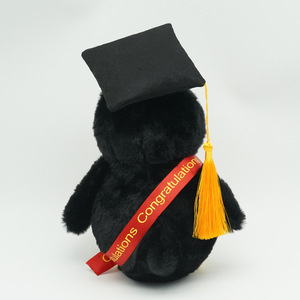 Peluche Pingouin Petit Chapeau <span class=keywords><strong>de</strong></span> Docteur, Cadeau Souvenir pour Cérémonie <span class=keywords><strong>de</strong></span> Remise des Diplômes - Product Image 4