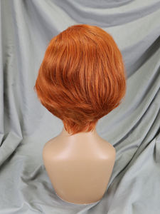 #350 di colore Pixie taglio capelli umani <span class=keywords><strong>parrucche</strong></span> ad alta densità 13x4 pizzo anteriore Bob <span class=keywords><strong>parrucche</strong></span> capelli peruviani pronti per la spedizione molto corti Pixie <span class=keywords><strong>parrucche</strong></span> - Product Image 2