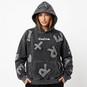 Fly Fit International High Quality Winter Front Print Oversized <b>Lightweight</b> Casual Acid Wash Unisex <b>Hoodies</b> with Custom Logo - Product Image 1