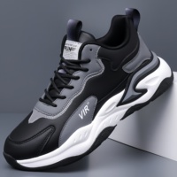 Chaussures de sport respirantes antidérapantes pour hommes avec semelle extérieure en caoutchouc, semelle épaisse, chaussures de course décontractées printemps/été