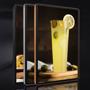 LED Restaurant Menu Board Aluminum Frame Magnetic Advertising Acrylic Split Reinforced Ultra-thin LED Light Box