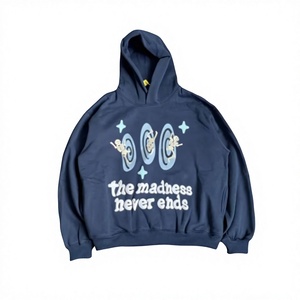 Top Qualité Heavyweight Puff Hoodies Coton Guirlande Oem Ligne Oversize Puff Imprimer Larmes Hommes Hoodies & Sweatshirts - Product Image 1