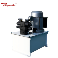 Mini-unité de commande hydraulique montée sur banc avec corps de réservoir peint en blanc pour circuits légers et travaux d'échantillonnage