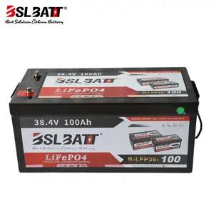 BSLABTT Solar 36 Volt 100 Ah tragbare Lithium-Eisenphosphat-Ionen-Batterie 36 V Lithium-Batterie 100ah Lifepo4-Zellenpackung