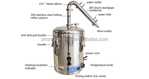 Máquina de Destilación de Alcohol Eléctrica de Acero Inoxidable de 25L, Destilador de Tequila, Brandy y Ron - Product Image 3