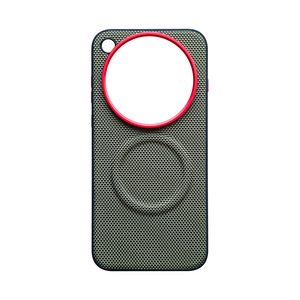 Coque arrière magnétique en métal à motif tissu technologique en PU pour objectif, compatible avec vivo X500 Pro Max / X200 X300 Ultra / X500 Pro / X500 X200s - Product Image 5