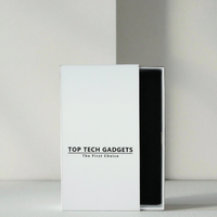 Boîte à tiroir avec logo personnalisé, emballage cadeau de luxe pour produits électroniques, boîte d'expédition, boîte en papier pour étui de téléphone blanc