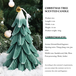 New Arrival Christmas Ornaments <b>Gift</b> Handmade Christmas Tree Scented <b>Candle</b> Cypress Pine Tree Soy Wax Aroma <b>Candle</b> - Product Image 6