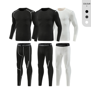 Nueva Llegada Baloncesto Chándal Manga Larga Leggings Combinación Alta Elástico 2 Piezas Conjunto <span class=keywords><strong>Traje</strong></span> de Gimnasio - Product Image 4