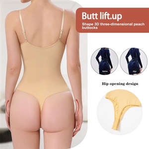 Body gainant <span class=keywords><strong>string</strong></span> taille haute amincissant avec grille, sans couture, pour sculpter la taille et réduire la graisse du bas du ventre pour <span class=keywords><strong>femme</strong></span> - Product Image 3