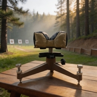 Support de tir arrière amortissant les vibrations DG SR-02-1, trépied métallique réglable pour la chasse en extérieur
