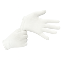 Gants de sécurité en polyester tricoté lisse, non enduits, antistatiques, sans silicone, sans poudre, avec poignet élastique, légers 7G 10G