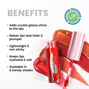 Fabricante de maquillaje cosmético chino Brillo de labios vegano Etiqueta privada Logotipo personalizado Envases de brillo de labios vacíos Encanto de brillo de labios - Product Image 2