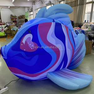 Pez Inflable <span class=keywords><strong>Gigante</strong></span>, Par de Gourami Rosados y Azules Besándose, Modelo Inflable para Decoración de Bodas y Eventos - Product Image 5