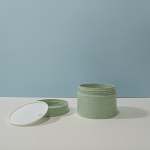 JIETING Custom Wheat Straw Cream Jar <b>Biodegradable</b> pp Cream Jar Eco Friendly Packaging Screw Cap Wheat Straw Scrub Jar - Product Image 5
