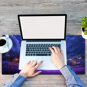 Personalized Dreamy Scenery Extended Gaming Mouse Pad Gamer Keyboard with Seam Edge Stable Rubber Base <strong>Large</strong> <strong>Mousemat</strong> for Laptop - Product Image 6