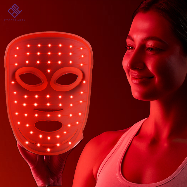 EYCO Flexible Led Face Mask Silicone Facial Led Light Face Mask Professional Silicon Colorful Led Face Mask Light Therapy Beauty