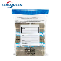 Sac de sécurité en plastique LDPE imprimé personnalisé, anti-effraction, pour dépôts bancaires, achats et envois, avec des matériaux écologiques