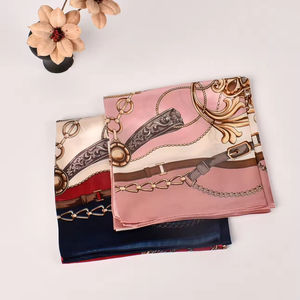 Elegante Bufanda de Seda con Bordes Multicolor, Diseño Barroco Vintage, Servicio Personalizado al por Mayor ODM OEM - Product Image 4