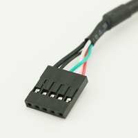 Câble d'imprimante USB 2.0 B à 5 broches femelle pour carte mère, avec conducteur en cuivre pur et gaine en PVC tressée, pour ordinateur et caméra