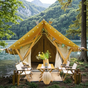 Nouvelle tente de safari de luxe, tente de <span class=keywords><strong>camping</strong></span> en coton monocouche, imperméable, quatre saisons, pour l'extérieur, 30 m² - Product Image 1