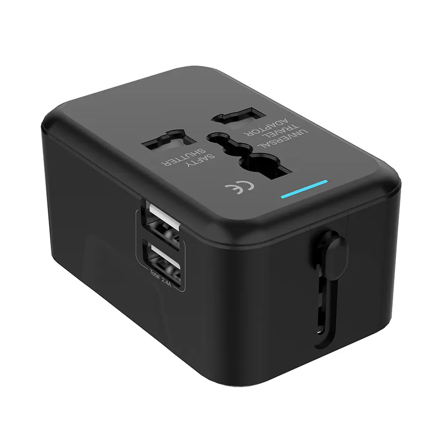 Mini Wall Charger Plug Multiple Converter 2 USB Ports Travel Universal Charger Adapter Fast Charging Plug