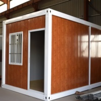 Maison conteneur moderne à assemblage rapide, conception de bâtiment pour bureau, magasin, hôtel, ferme, chambre, en panneaux sandwich d'acier, étanche