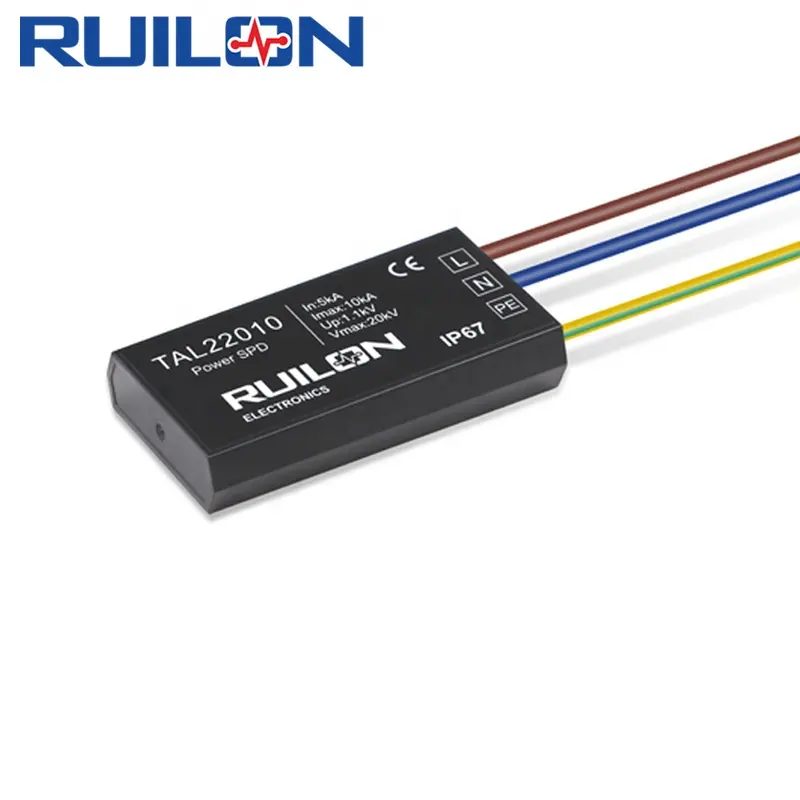 RUILON Surge Arrester Power Supply 10kA IP67 Surge Protector Outdoor LED Lighting Surge Protection Modules