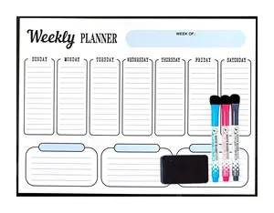 每周磁铁板磁性白板每月磁性规划师家务图表冰箱磁性日历