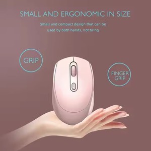Dropshipping sevimli renkli şarj edilebilir 3D oyun kablosuz fare çift mod Tablet dizüstü ve bilgisayar için 2.4G fare - Product Image 6