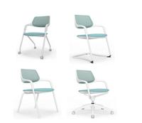 Chaise à accoudoirs en plastique PP blanc empilable pour l'école, la formation, la restauration et l'hôtellerie