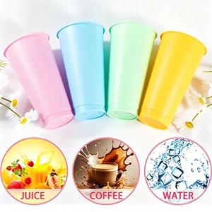 Vasos de Plástico Personalizados <span class=keywords><strong>con</strong></span> Logotipo de 24 oz (710 ml) <span class=keywords><strong>con</strong></span> Tapas <span class=keywords><strong>y</strong></span> Pajitas, Vasos Reutilizables para Fiestas <span class=keywords><strong>y</strong></span> Regalos de Cumpleaños - Product Image 4
