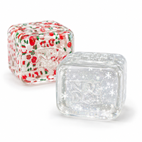 Cube Squishy en TPR de Noël pour Garçons et Filles, Enfants et Adultes – Jouet Sensoriel Anti-Stress à Remontée Lente pour l'École, le Bureau et la Maison