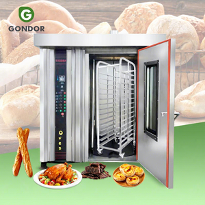 Hot Air Rotary <strong>Roaster</strong> <strong>Oven</strong> 12 32 64 Tray Cina German Lavash Tandoor Bread Gas <strong>Oven</strong> Cookie Ovener for Bakery - Product Image 1
