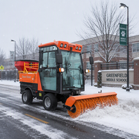 Machine de déneigement tout-terrain 4x4 avec souffleur, balayeuse et charrue, moteur V-Twin 739cc 25HP, homologuée EPA, pour usage routier