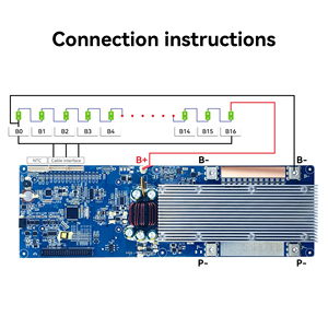 <span class=keywords><strong>BMS</strong></span> Inteligente Personalizable 8S 10S 12S 16S 48V 150A <span class=keywords><strong>200</strong></span> Amperios 72 Voltios Li-Ion con Pantalla LCD para Batería de Litio Solar de 48V - Product Image 5