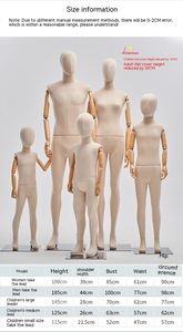Manichini in Legno per Vetrine di <span class=keywords><strong>Negozi</strong></span> di <span class=keywords><strong>Abbigliamento</strong></span> Genitore-Figlio, Modelli Femminili e Maschili a Corpo Intero - Product Image 6