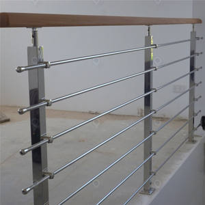 Garde-corps de tige de barre transversale d'acier inoxydable de Prima utilisation populaire balustrade de fer de tige noire décorative de conception de poteau <span class=keywords><strong>rectangulaire</strong></span> - Product Image 3