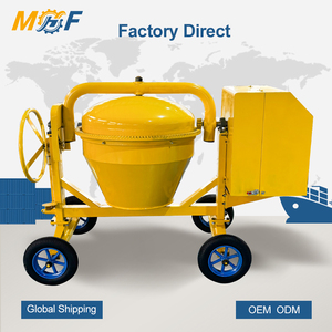 Betoniera per Costruzioni, Modelli Elettrici, a Benzina e Diesel con Capacità Produttiva di 4-5 <span class=keywords><strong>M</strong></span>³/h. Carrello Mobile a 4 Ruote da 350L - Product Image 1