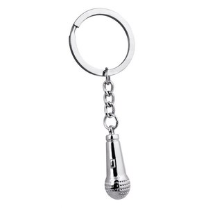 Portachiavi con Microfono Promozionale e Moschettone, Non Richiede Scatola - Product Image 1