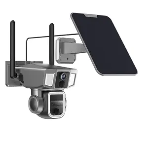 10X optik Zoom 4G LTE bağlantısı ile yüksek çözünürlüklü 8MP güneş PTZ kamera gelişmiş otomatik izleme teknolojisi