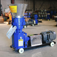 Machine à granulés d'aliments pour animaux à petite échelle - Moulin à fourrage portable pour volailles, poissons, lapins - Granulateur électrique et diesel JKY