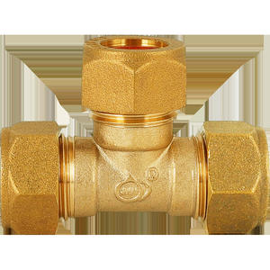 Raccord de compression tout cuivre à diamètre égal 10mm/12mm, connecteur pour instrument de climatisation, adaptateur en cuivre à une ou deux branches - Product Image 1