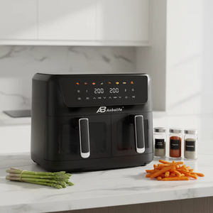 <span class=keywords><strong>Friteuse</strong></span> à air Anbolife 9L grande capacité 2400W haute puissance avec écran tactile et contrôle numérique, 6 préréglages et menus rapides pour usage familial - Product Image 6