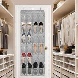 24-grid Pocket Hanging Closet Bedroom <b>Shoe</b> Rack Behind the Door <b>Storage</b> Hanging <b>Storage</b> Bag - Product Image 3