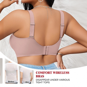 <span class=keywords><strong>Reggiseno</strong></span> Sportivo Estivo Senza Ferretto per Donna Taglie Forti, Senza Cuciture, Coppe Intere, Push-Up, Supporto Posteriore, Traspirante, Senza Anelli in Acciaio - Product Image 4