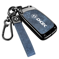 Étui de protection en alliage de zinc et cuir pour clé de voiture DongFeng AEOLUS FORTHING Fengon, porte-clés pliable, accessoires de sac