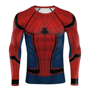 XIANGYU Maglietta a Compressione a Maniche Lunghe con Stampa 3D Ragno, Costume Cosplay da <span class=keywords><strong>Uomo</strong></span>, T-Shirt per Allenamento Atletico, Asciugatura Rapida, Fitness - Product Image 3